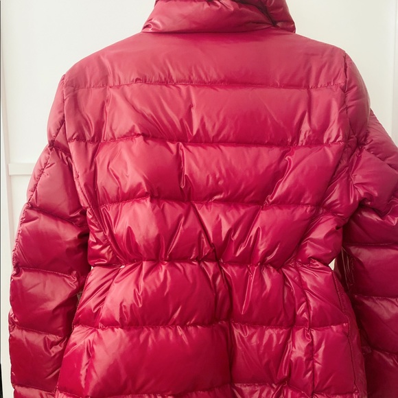 Moncler short version down jacket (pinkish red) - Picture 3 of 6